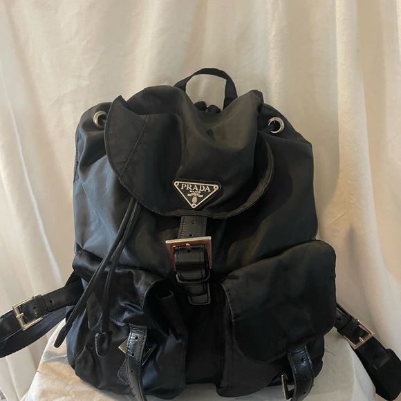 Prada Black Nylon Backpack - Picture 1 of 10